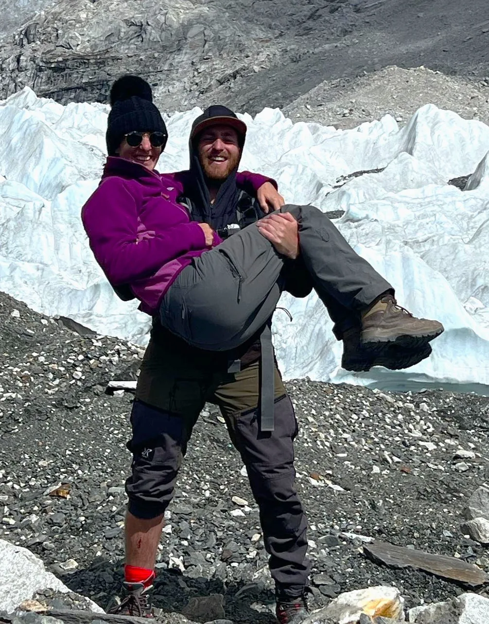 alan and kat at basecamp 1